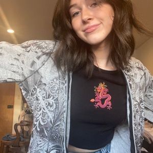 Y2K rhinestone jacket